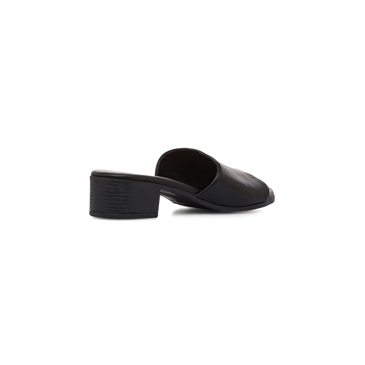 Sandali neri da Donna in pelle con tacco basso P Essentials - Image 3