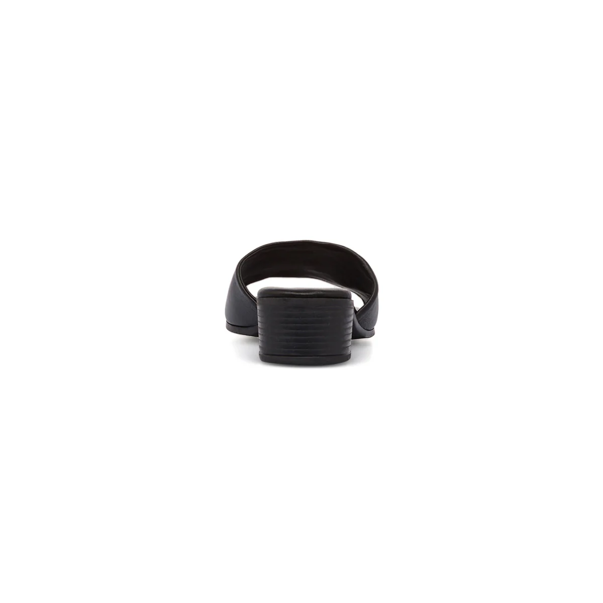 Sandali neri da Donna in pelle con tacco basso P Essentials - Image 4
