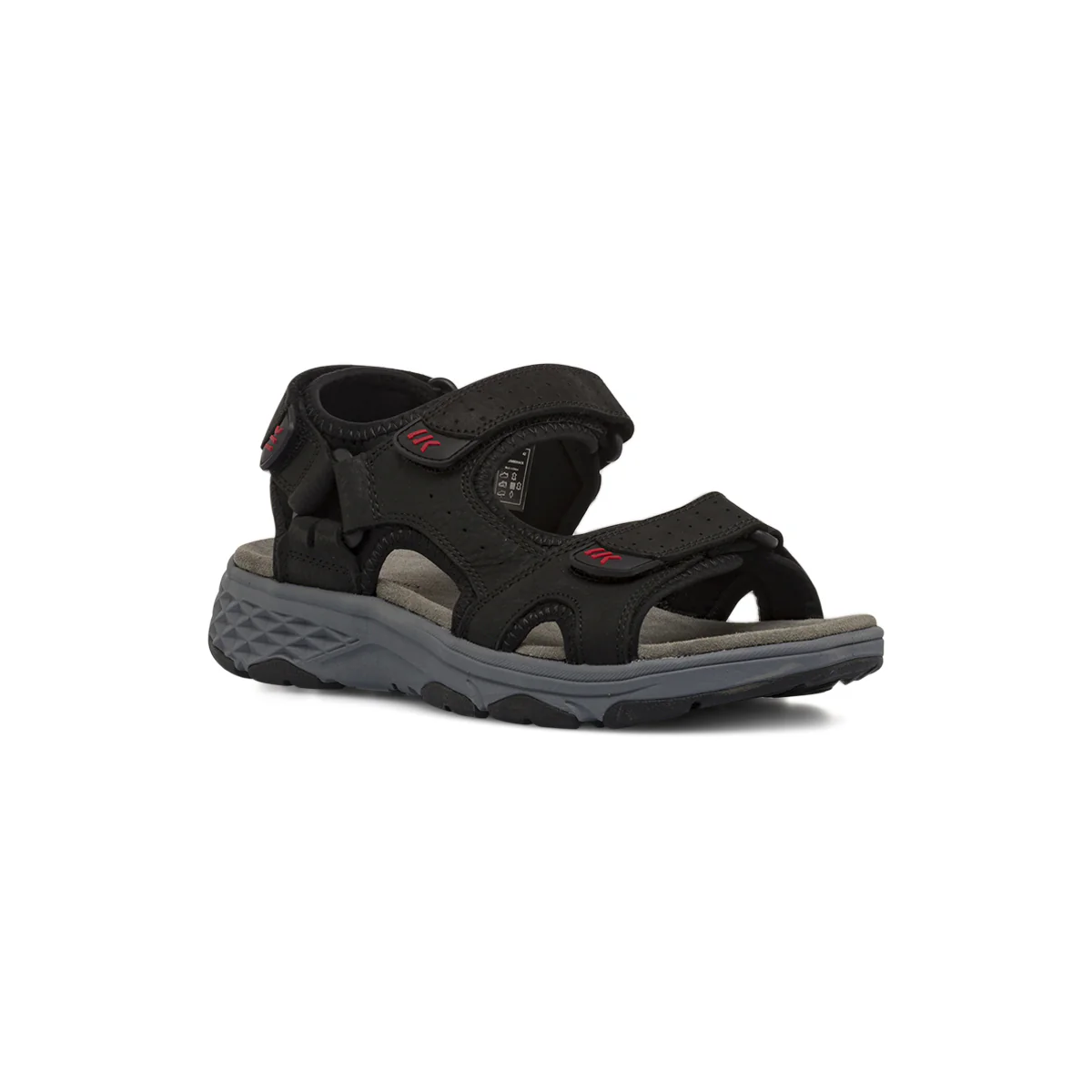 Sandali neri da Uomo con strappo e soletta in pelle Lumberjack - Image 2