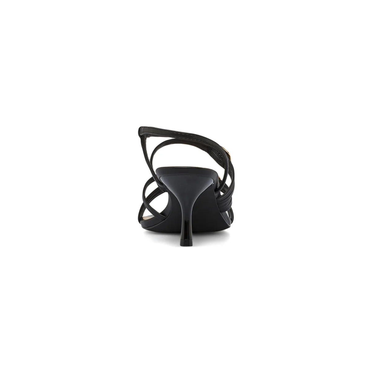 Sandali Neri Donna con inserti dorati tacco 7 cm Swish Jeans - Image 4