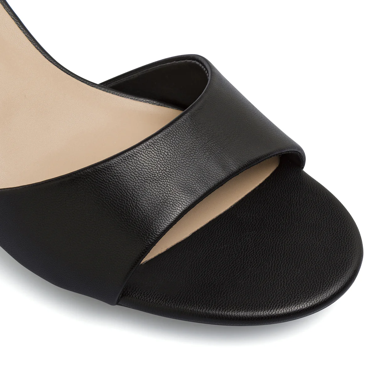 Sandali Neri Donna tacco stiletto 7,5 cm e dettaglio oro Swish Jeans - Image 5