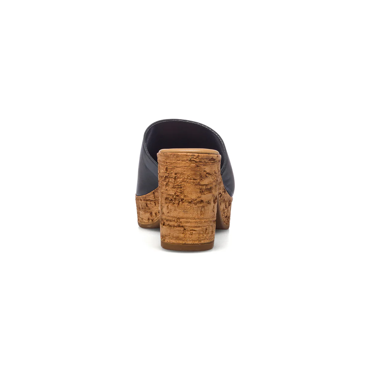 Sandali neri in pelle da donna con tacco 8 cm Primopiano - Image 4