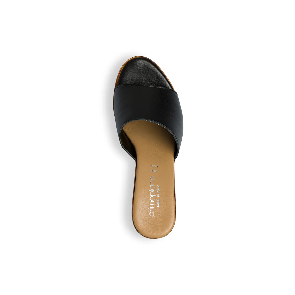 Sandali neri in pelle da donna con tacco 8 cm Primopiano - Image 7