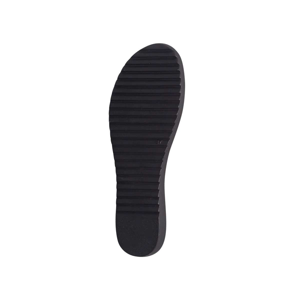 Sandali neri in pelle da donna con zeppa 7 cm Primopiano - Image 4