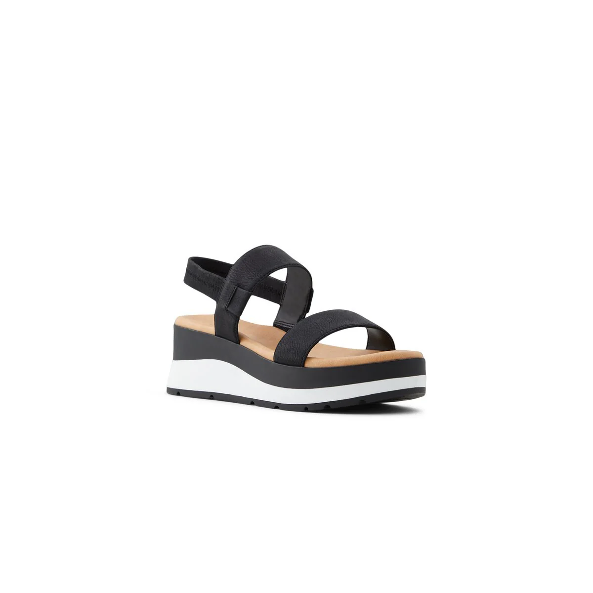 Sandali neri in pelle vegana con suola 6 cm Call It Spring Moedda - Image 2