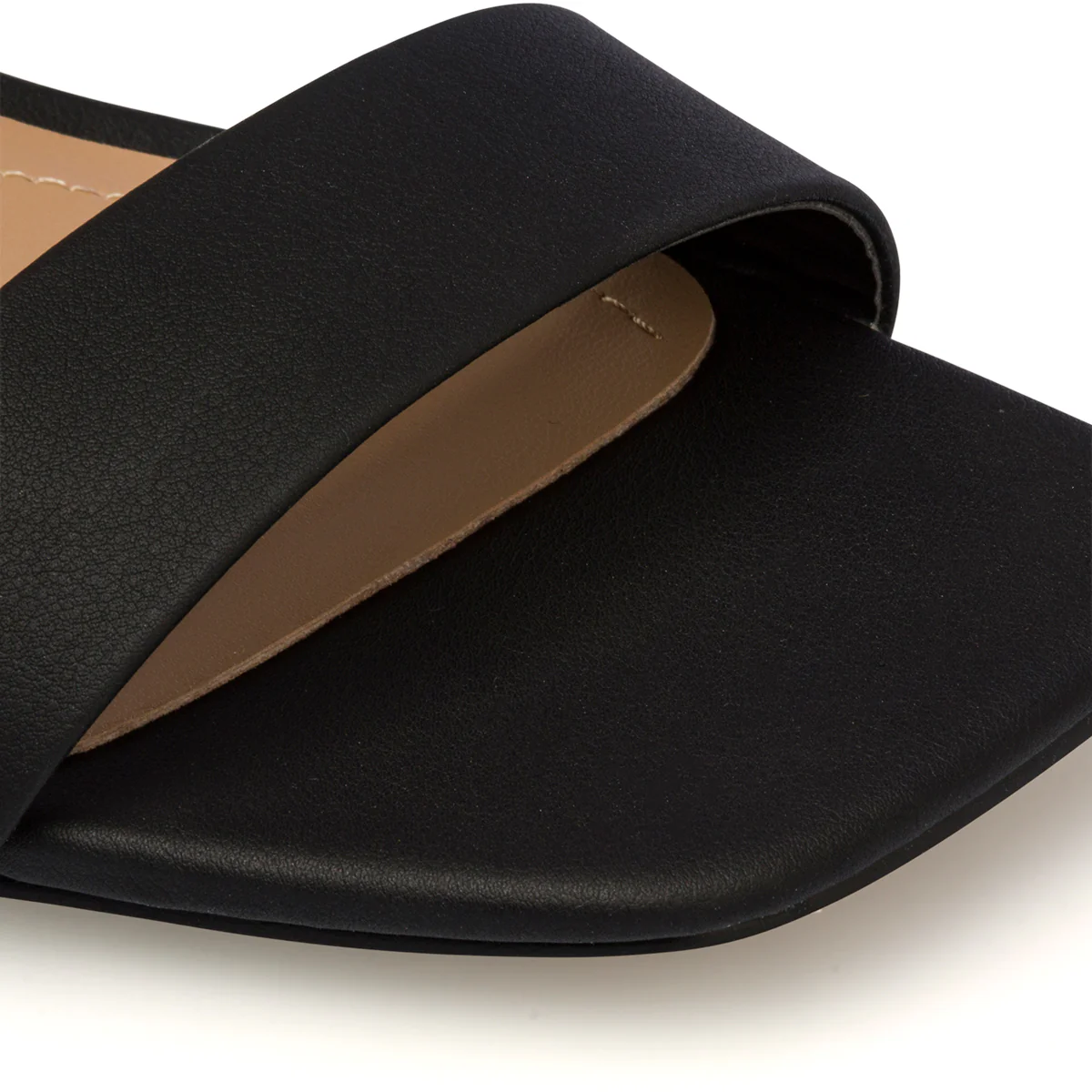 Sandali neri in "pelle vegana" con tacco a blocco 7 cm e punta quadrata Call It Spring Ariel - Image 5