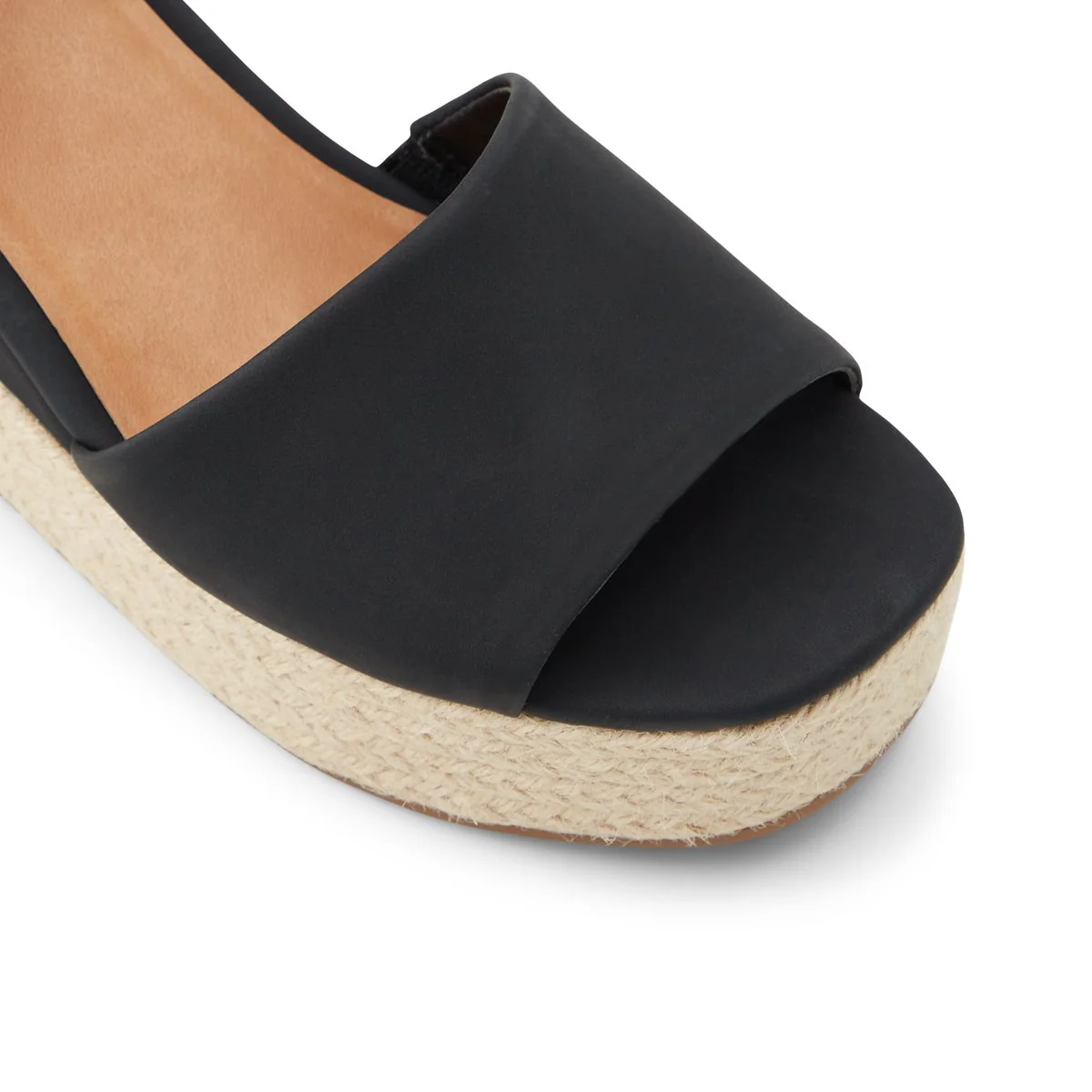 Sandali neri in pelle vegana con zeppa 7 cm Call It Spring Lillian - Image 5