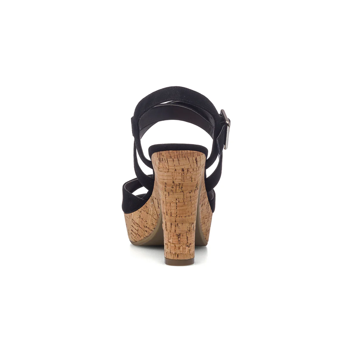 Sandali neri in tessuto da donna con tacco 10 cm Lora Ferres - Image 4