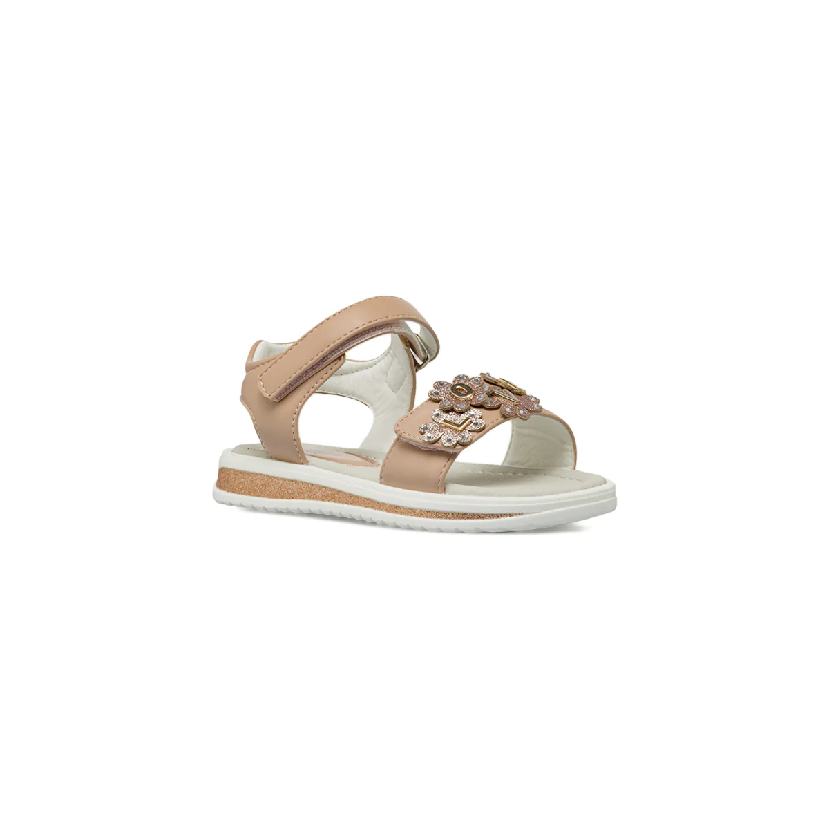 Sandali nude Bambina con glitter e scritta LOVE Le scarpe di Alice - Image 2