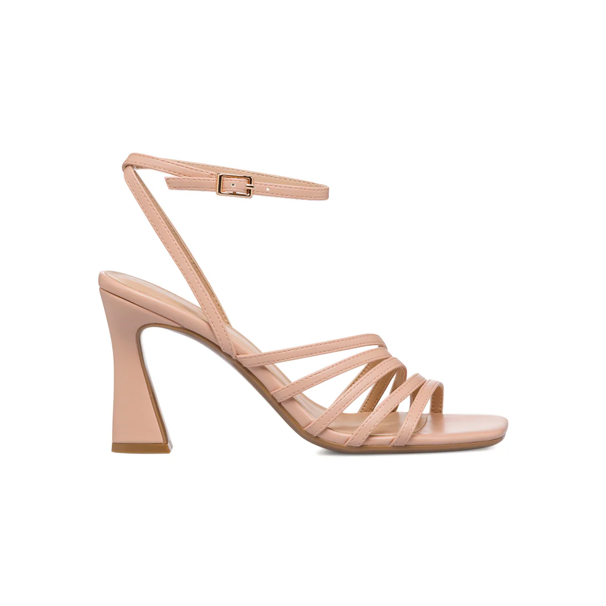 Sandali nude da donna con cinturino alla caviglia con tacco a campana 9 cm Swish Jeans