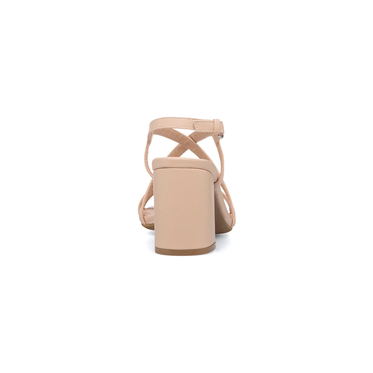 Sandali nude da donna con fasce incrociate e tacco 7 cm Lora Ferres - Image 4