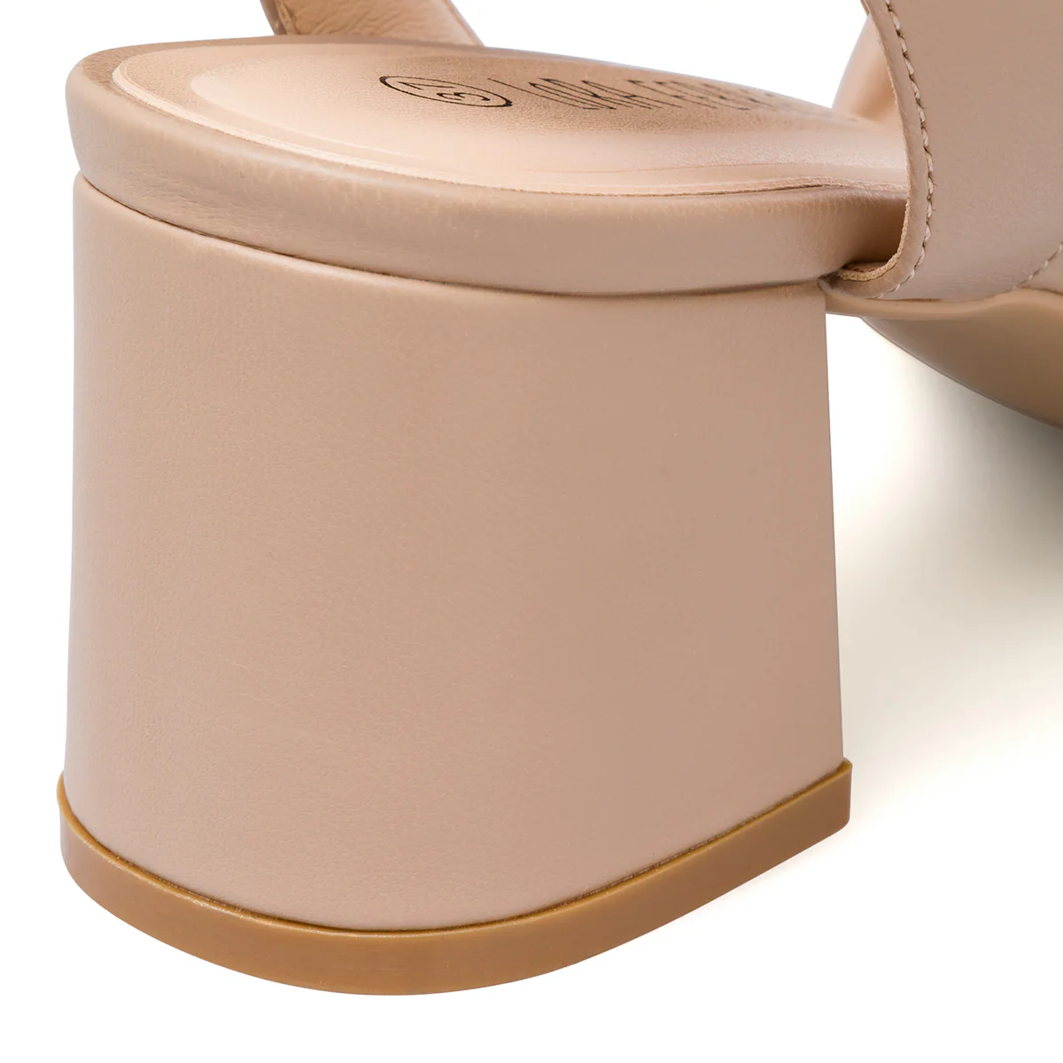 Sandali nude da donna con tacco a blocco 7 cm e fascia intrecciata Lora Ferres - Image 8