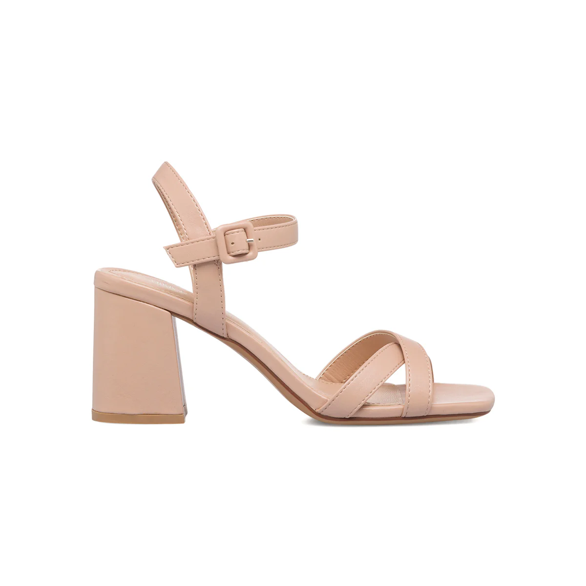 Sandali nude da donna con tacco a blocco 7 cm Lora Ferres
