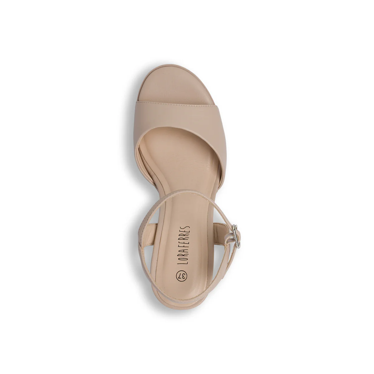 Sandali Nude Donna con tacco a colonna 7 cm e cinturino Lora Ferres - Image 6