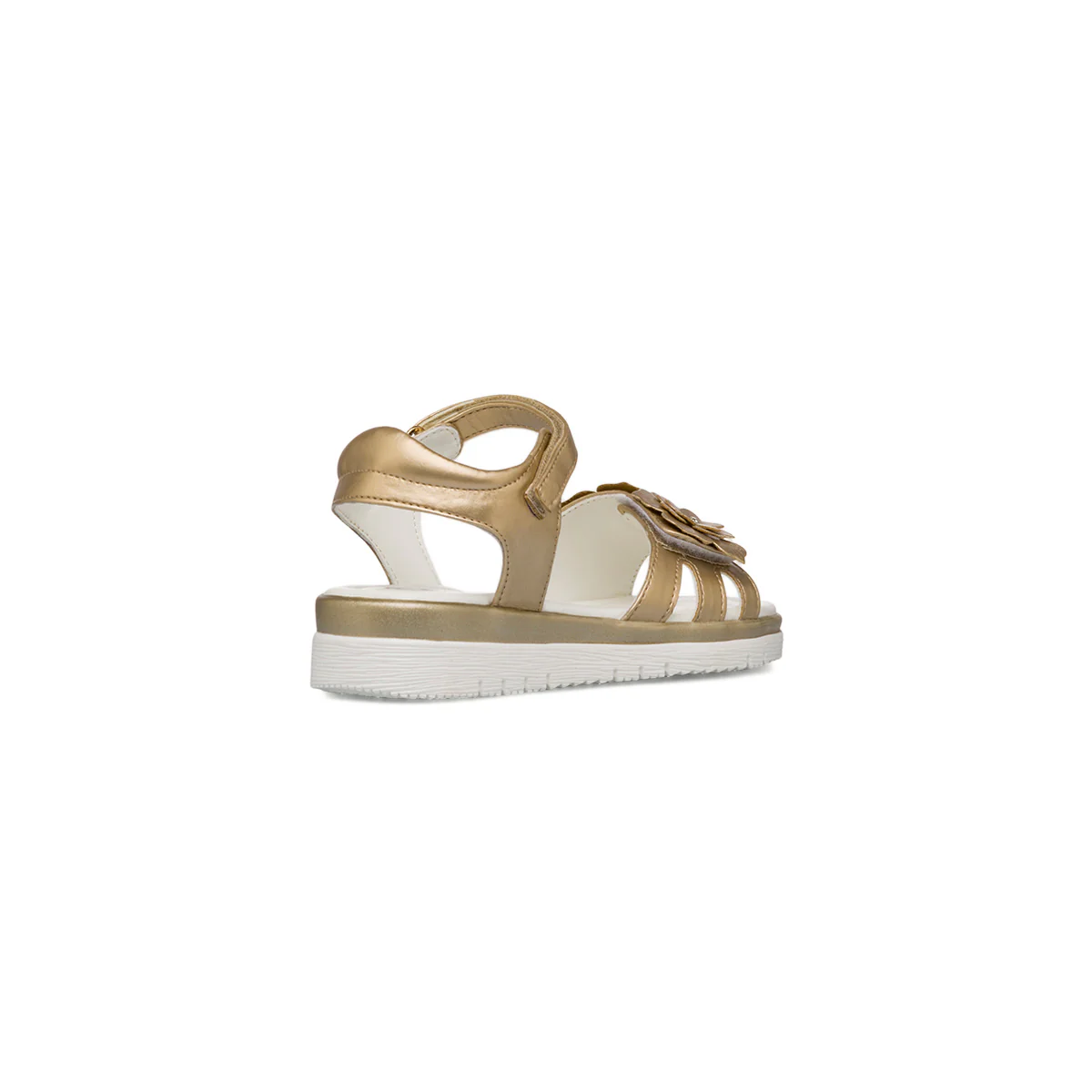 Sandali Oro da Bambina e Ragazza Dieci Baci con Fiori decorativi e Strass - Image 3