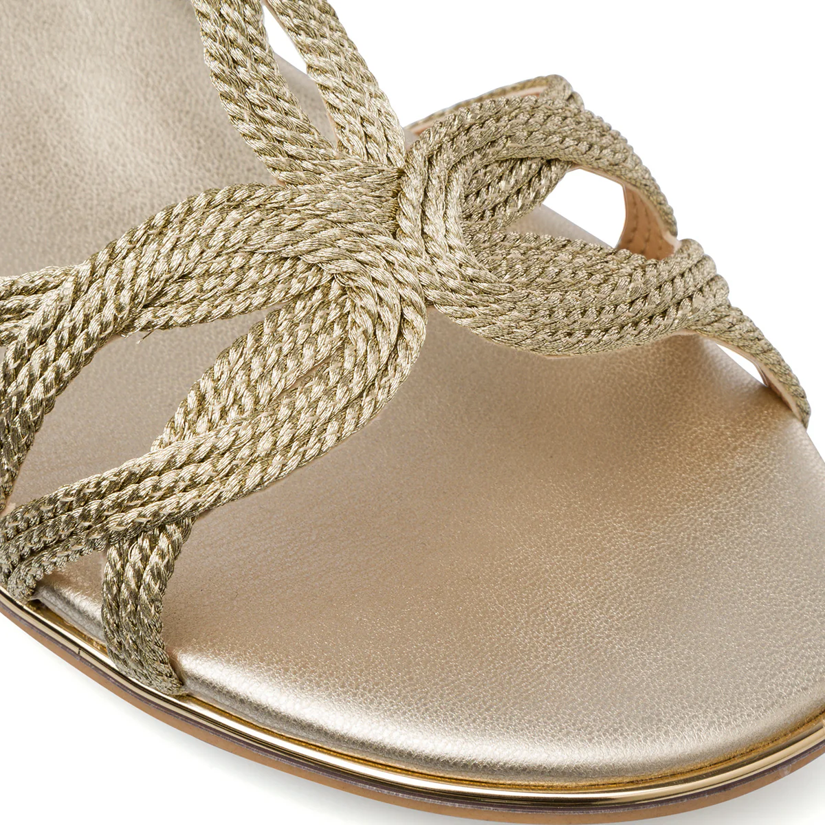 Sandali Oro da Donna con cinturino alla caviglia e tacco 4,5 cm Lora Ferres - Image 5