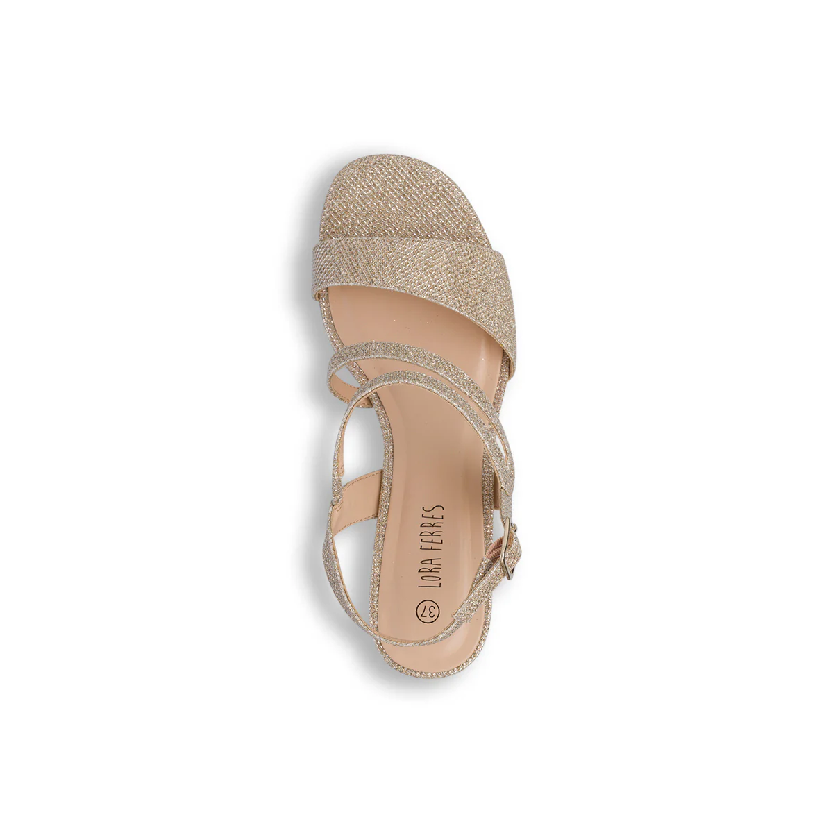 Sandali Oro da Donna con tacco 5,5 cm Lora Ferres - Image 6