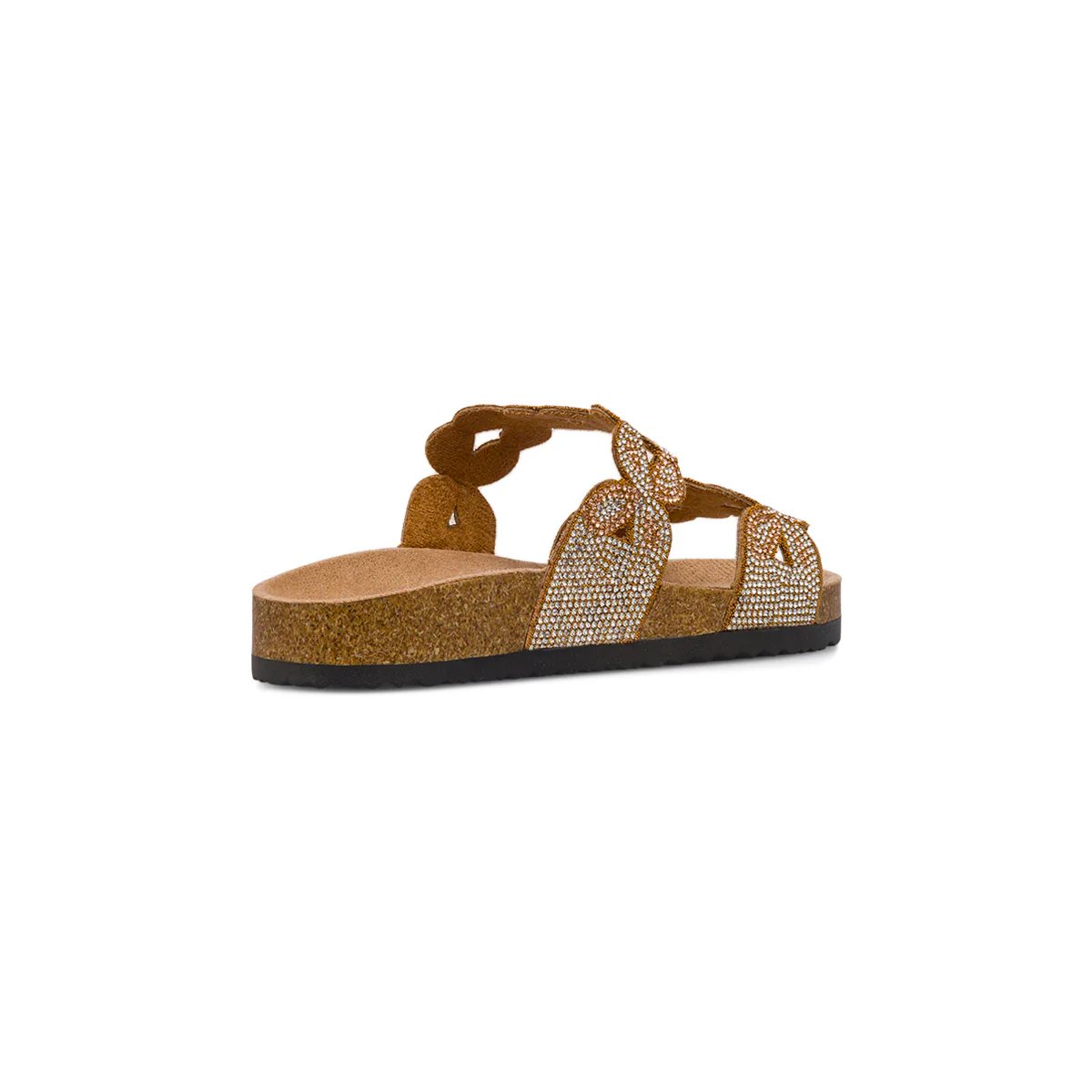 Sandali gioiello oro da Donna con tramatura floreale Lora Ferres - Image 6