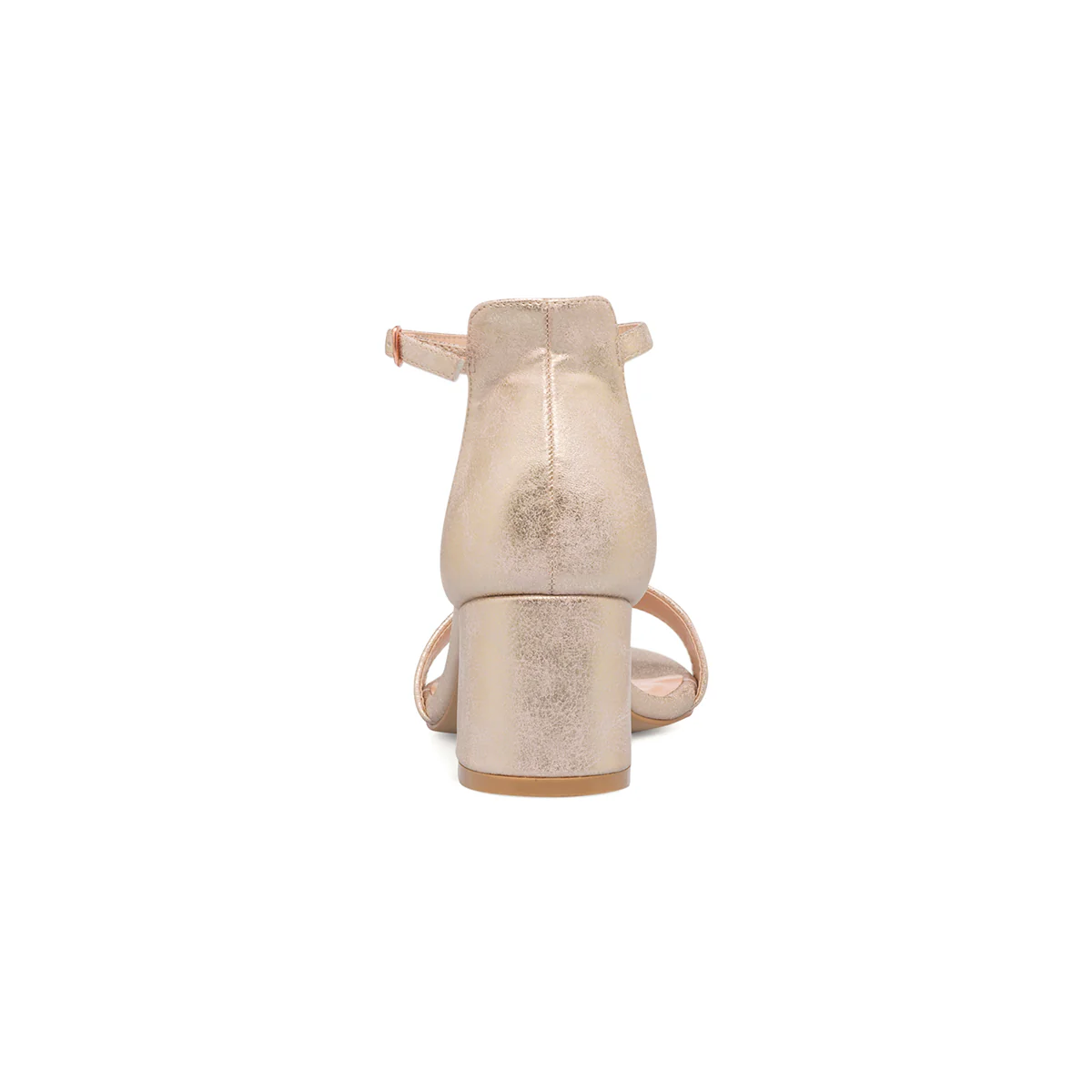 Sandali oro rosa da donna con tacco a blocco 6 cm Lora Ferres - Image 4