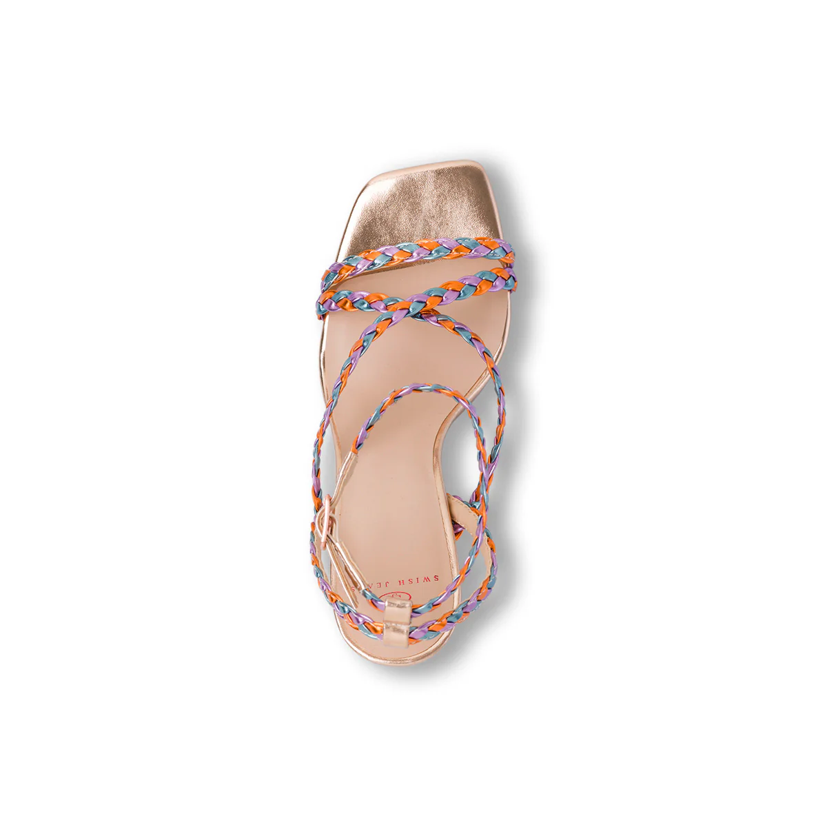 Sandali multicolore da Donna con motivo intrecci e tacco 9 cm Swish Jeans - Image 6