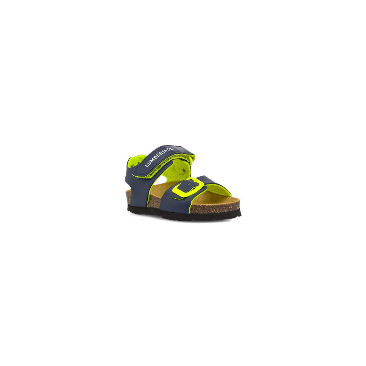 Sandali primi passi Bambino blu e lime con soletta in pelle Lumberjack - Image 2