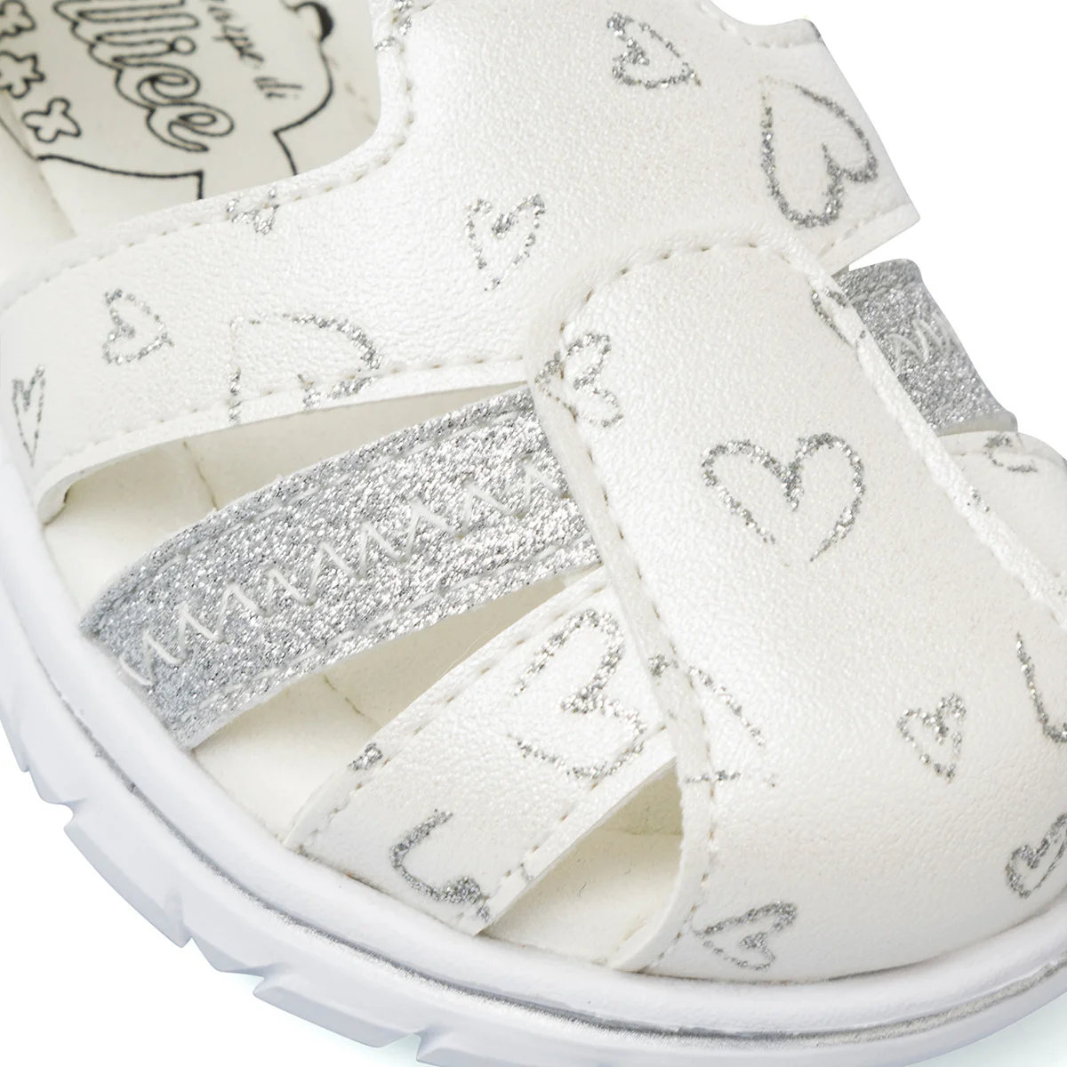 Sandali Primi Passi Bianchi chiusi da Bambina Le scarpe di Alice - Image 4