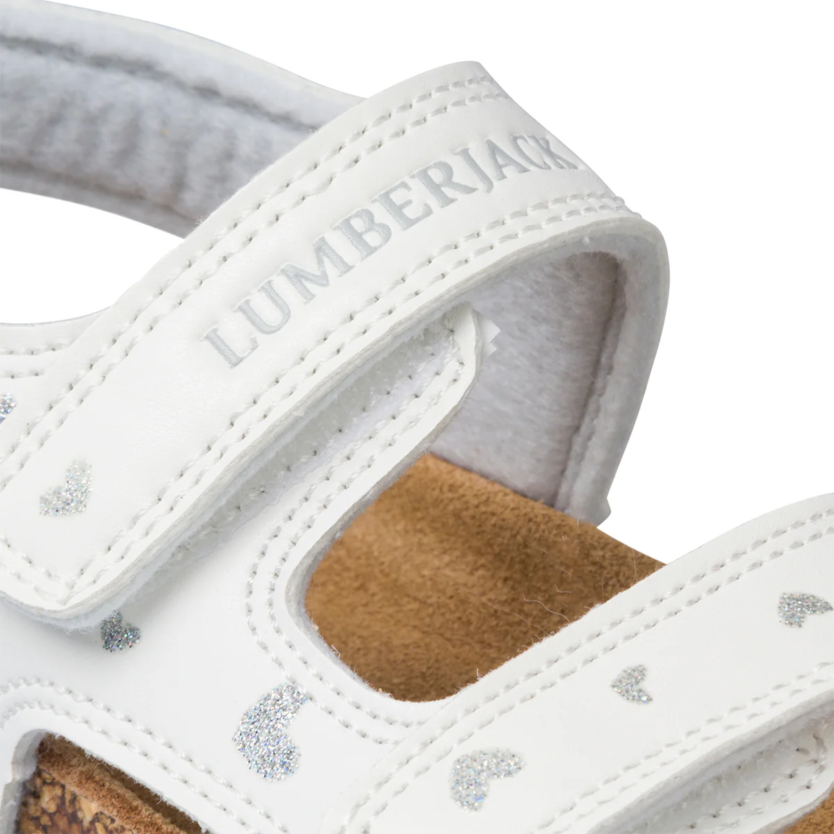Sandali primi passi bianchi da bambina con cuoricini Lumberjack Mac - Image 6