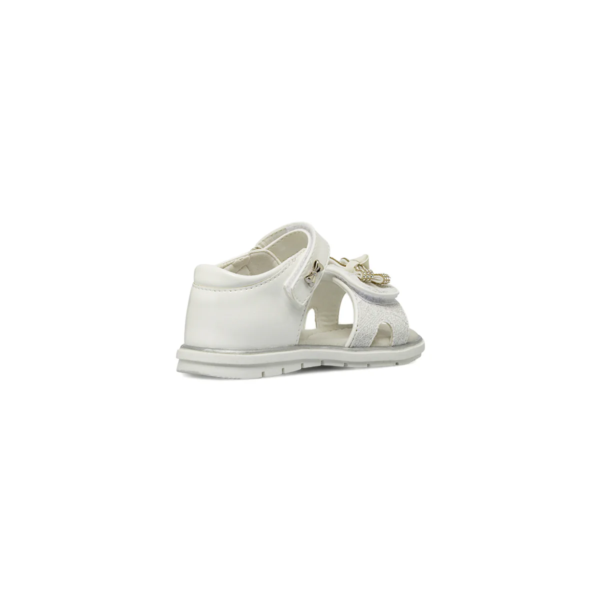 Sandali primi passi bianchi da Bambina con pizzo Le scarpe di Alice - Image 3