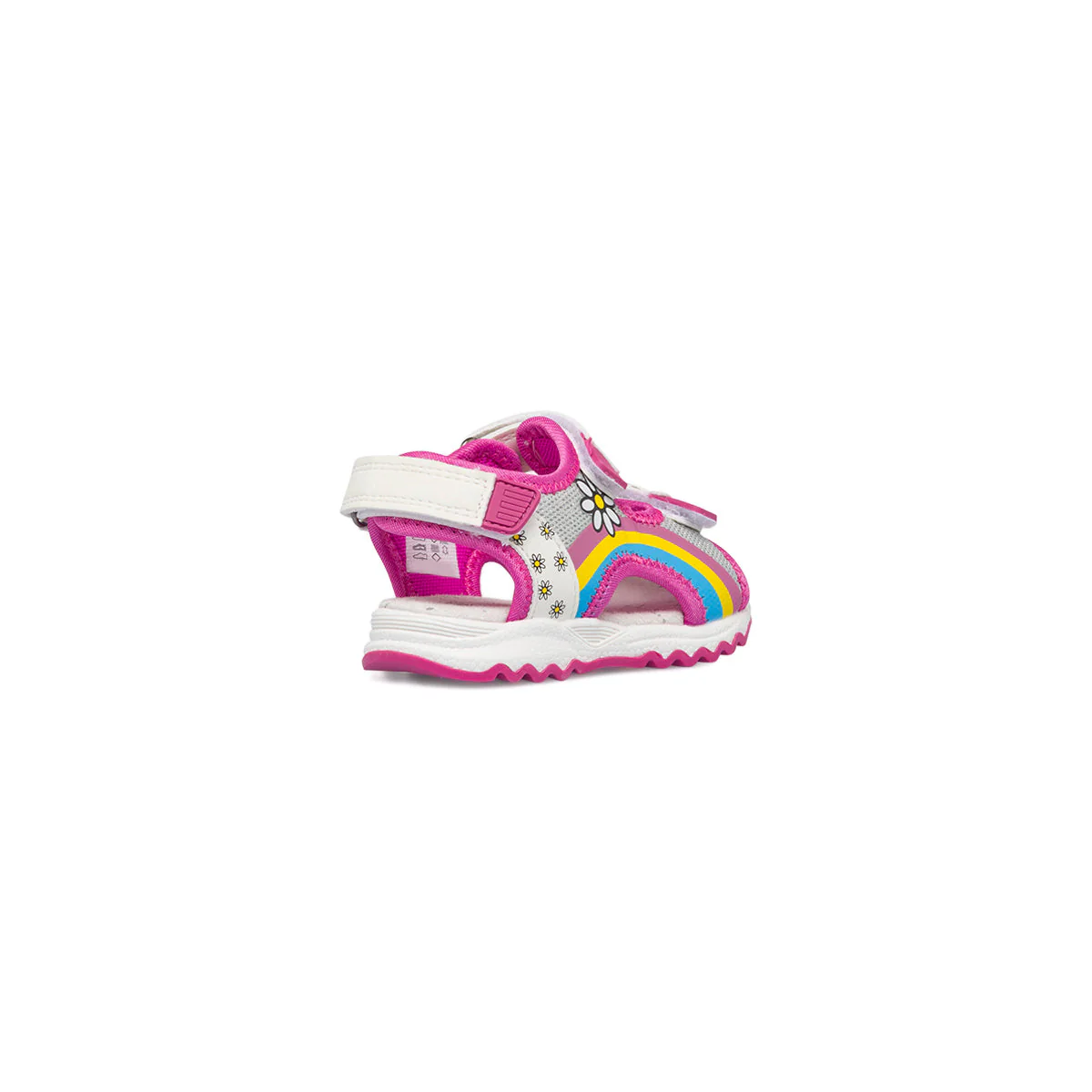 Sandali primi passi bianchi e fucsia da bambina Lumberjack Toby - Image 3