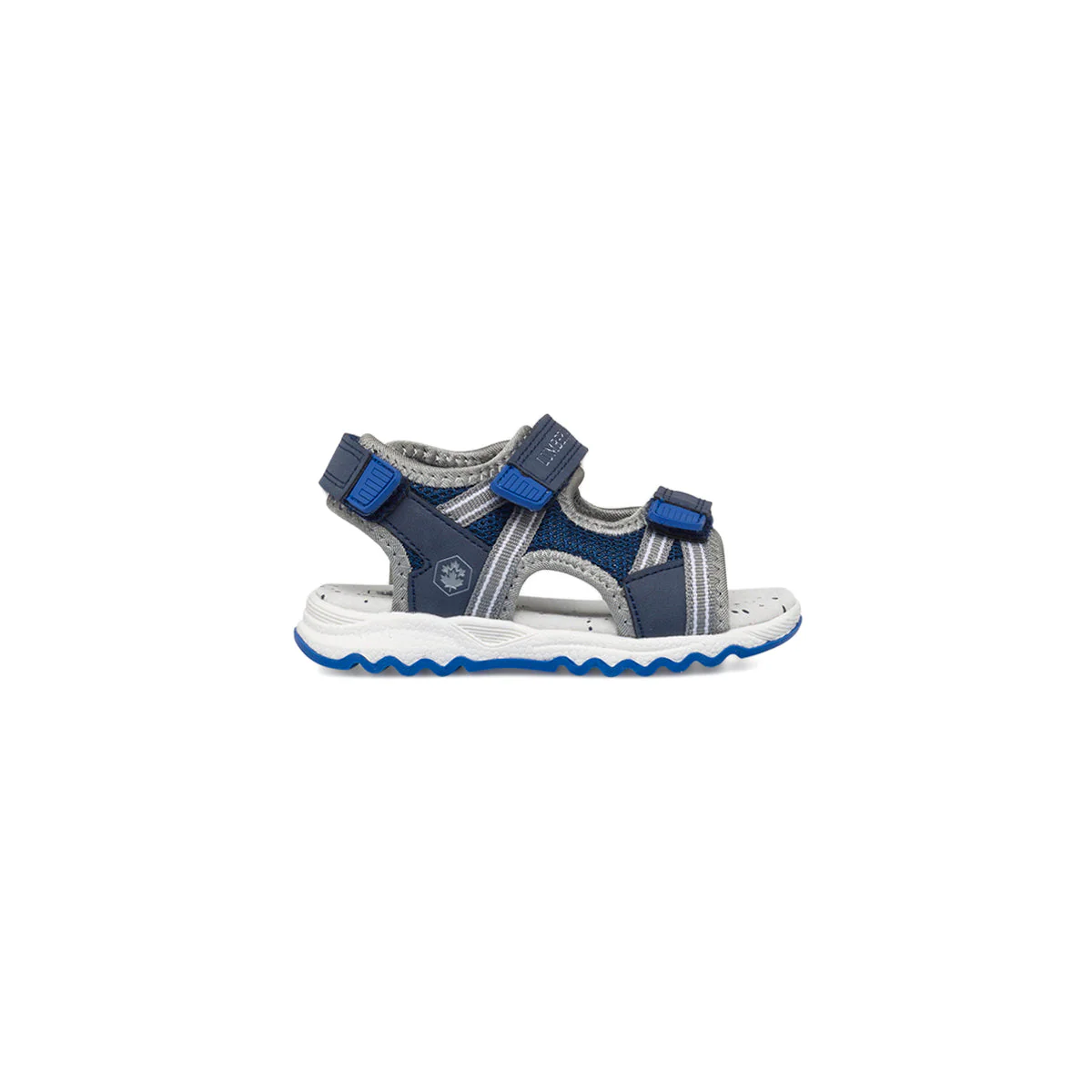 Sandali primi passi blu da bambino con inserti in mesh Lumberjack Toby