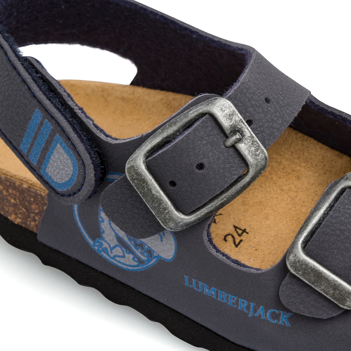 Sandali primi passi blu da bambino con stampa laterale Lumberjack Bing - Image 11
