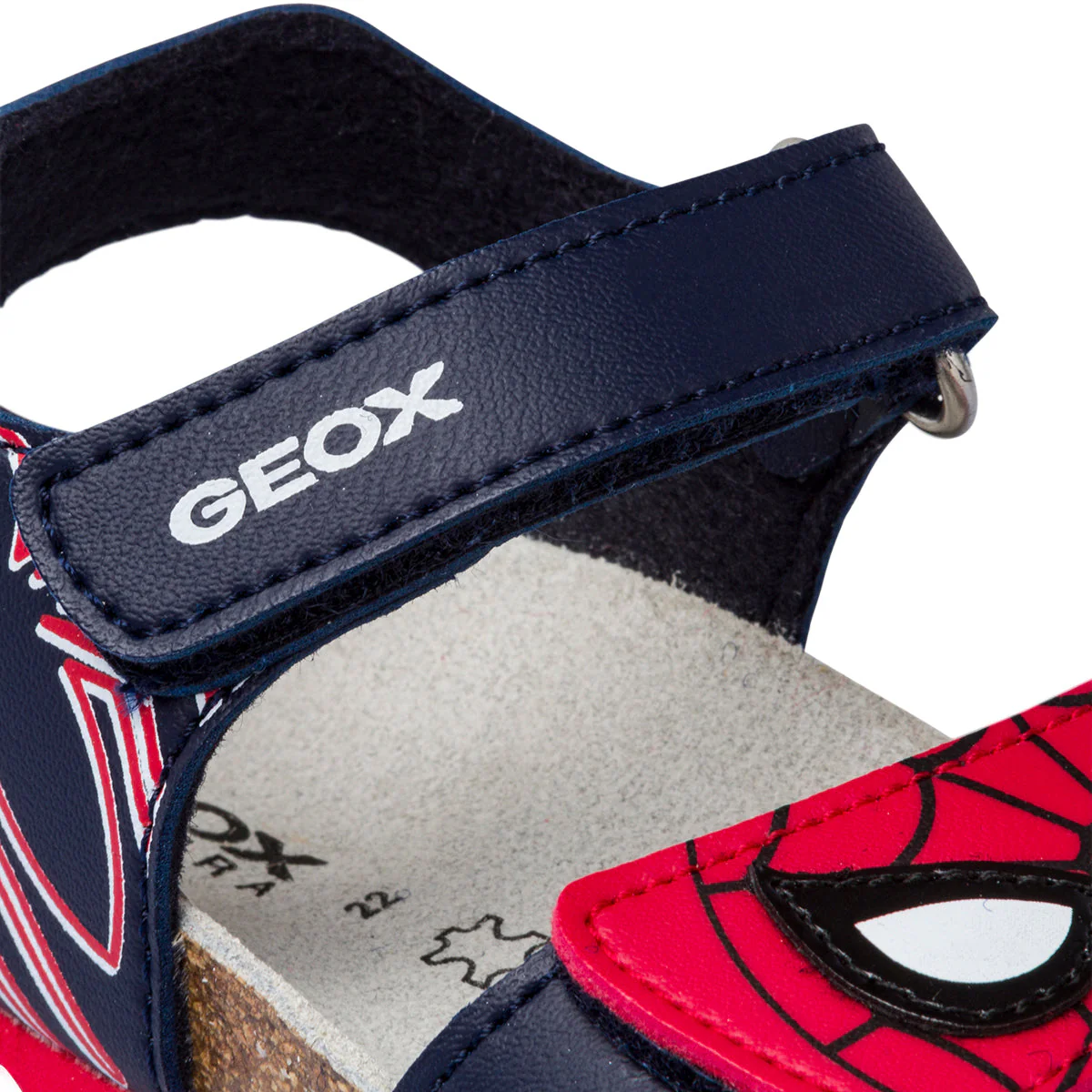Sandali primi passi blu da bambino con stampa Spiderman Geox Chalki - Image 5