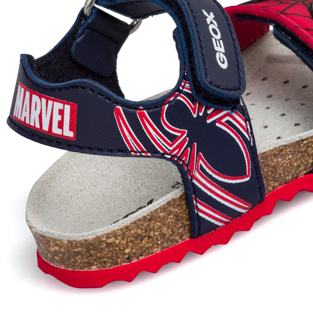 Sandali primi passi blu da bambino con stampa Spiderman Geox Chalki - Image 6