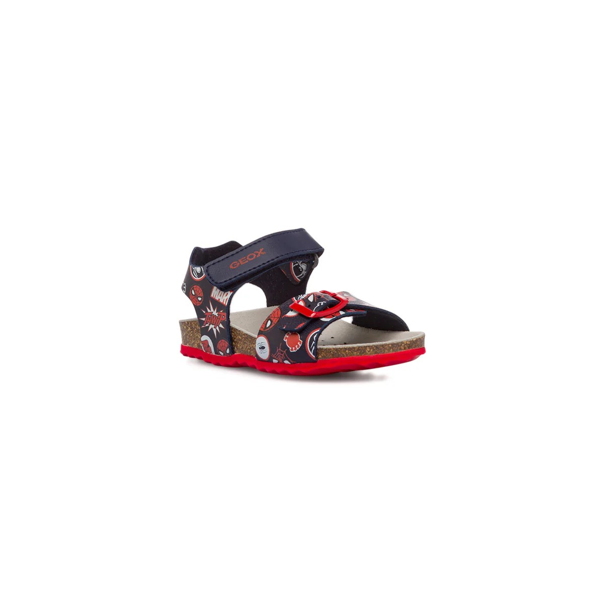 Sandali primi passi blu da bambino con stampa Spiderman Geox Chalki - Image 2