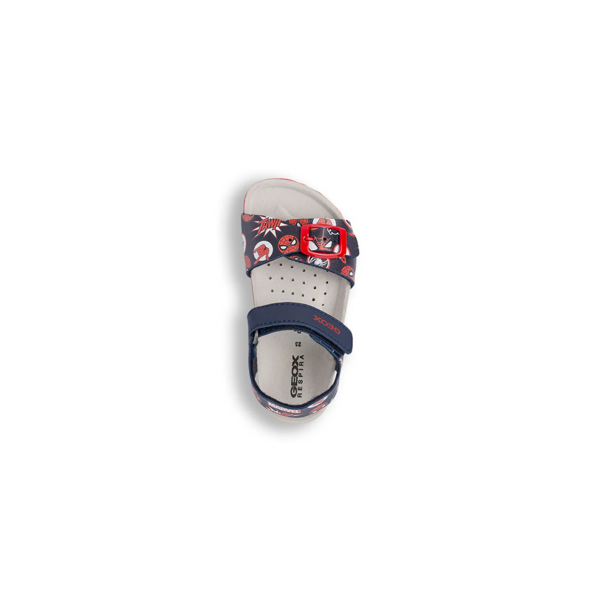 Sandali primi passi blu da bambino con stampa Spiderman Geox Chalki - Image 6