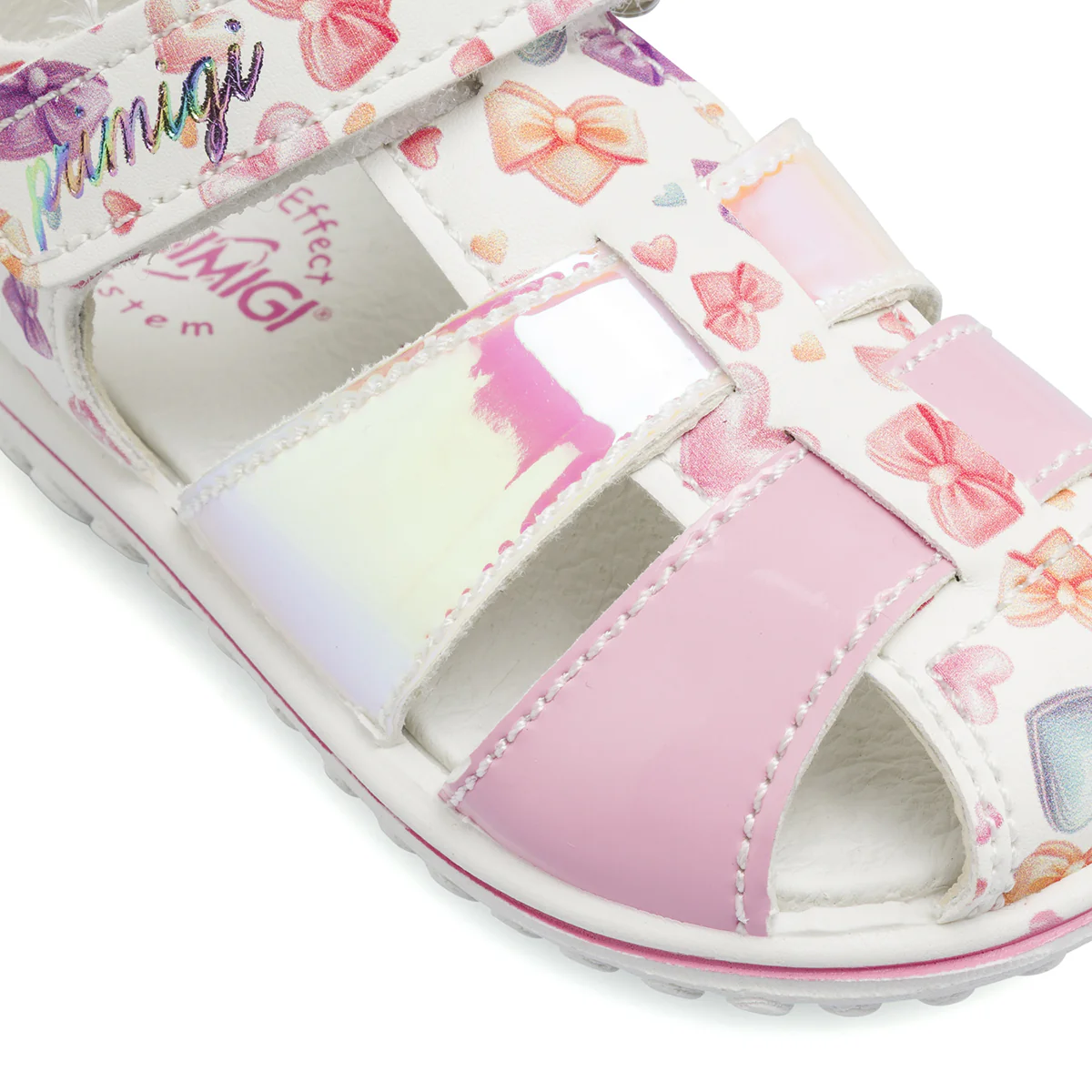 Sandali Primi passi da Bambina bianchi con stampe di cuori Primigi - Image 5