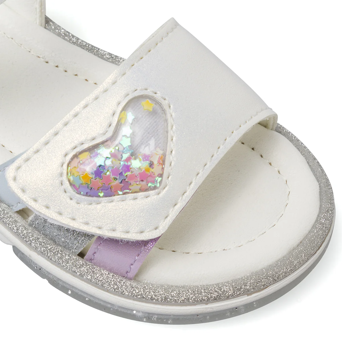 Sandali primi passi da Bambina effetto iridescente Le scarpe di Alice - Image 5