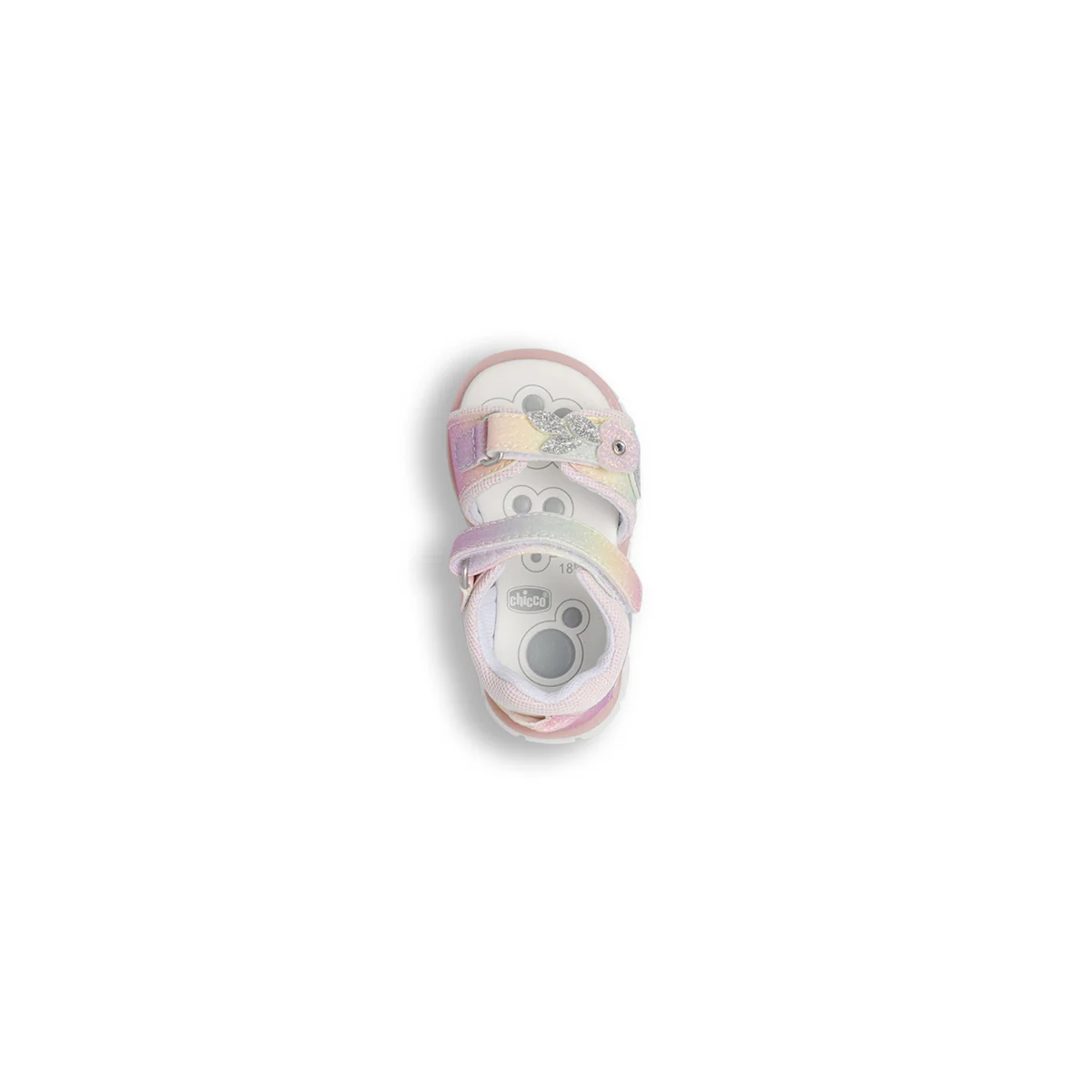 Sandali Primi passi da Bambina multicolore glitterati con fiori Chicco - Image 6