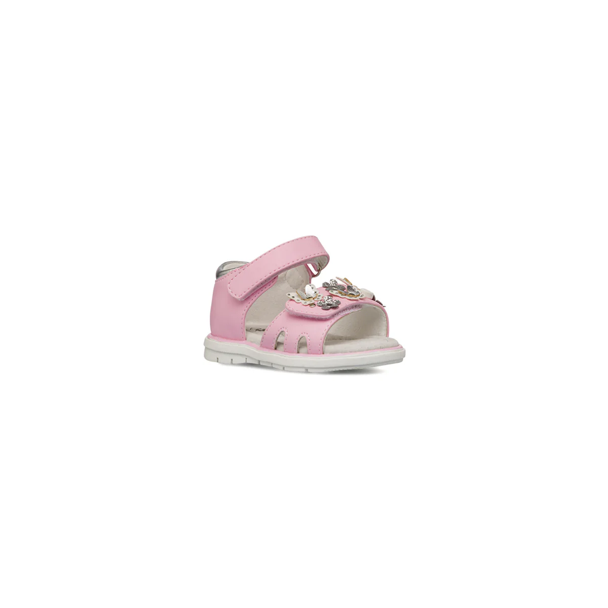 Sandali Primi Passi Rosa con Fiori e Farfalle da Bambina Le scarpe di Alice - Image 2