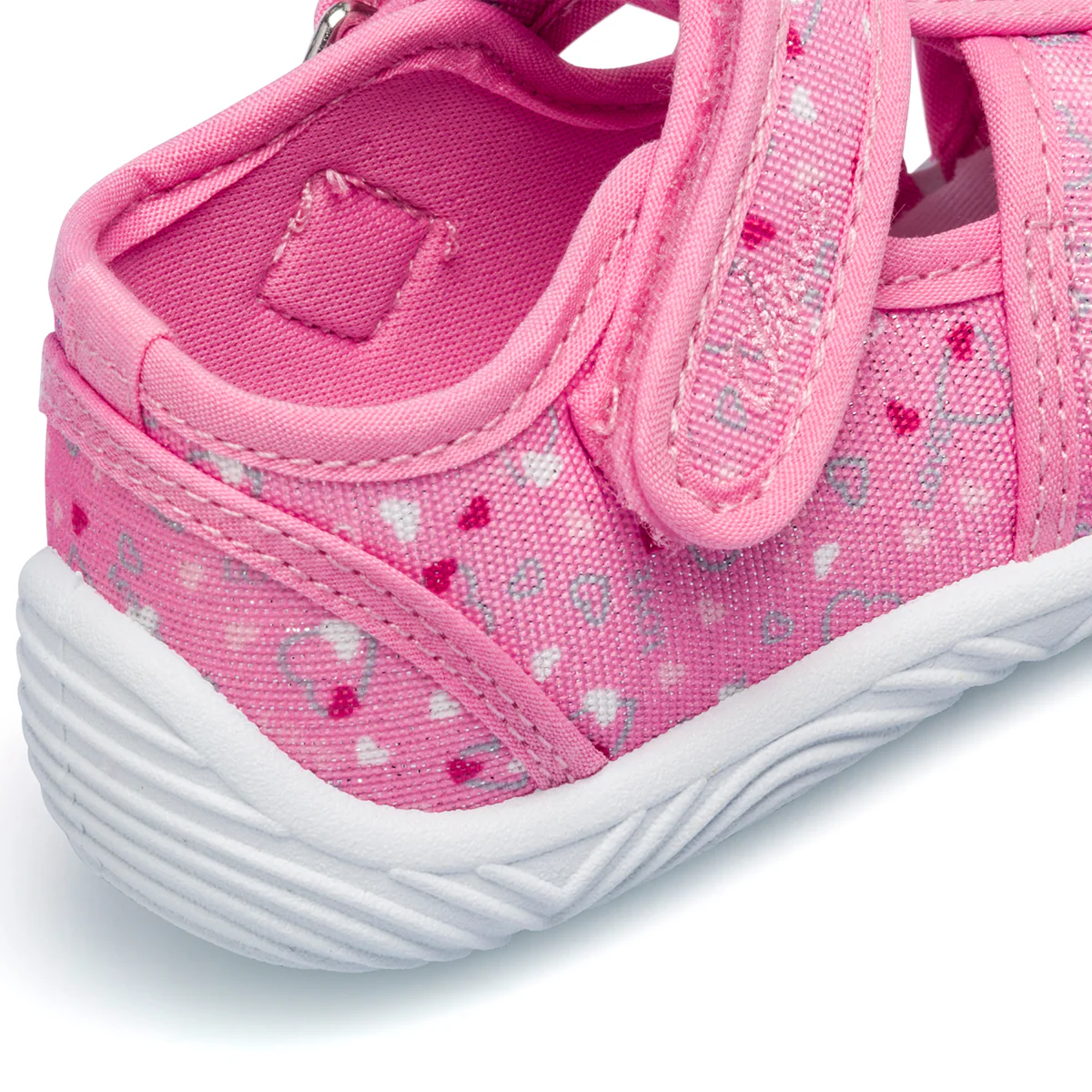 Sandali primi passi rosa da bambina in tessuto glitterato Chicco Tullio - Image 7
