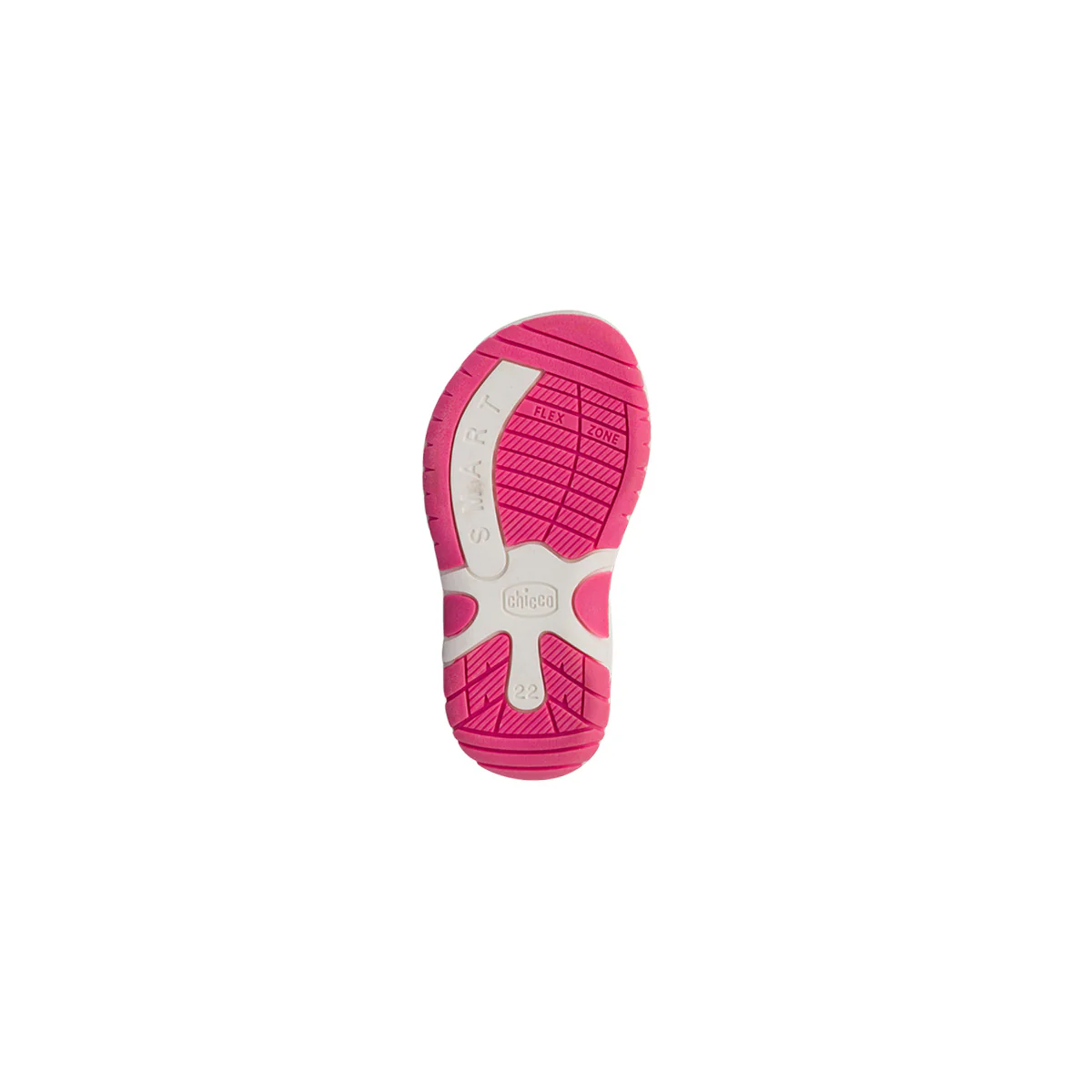 Sandali rosa con dettaglio fiore e doppio strappo da Bambina Primi Passi Chicco - Image 6