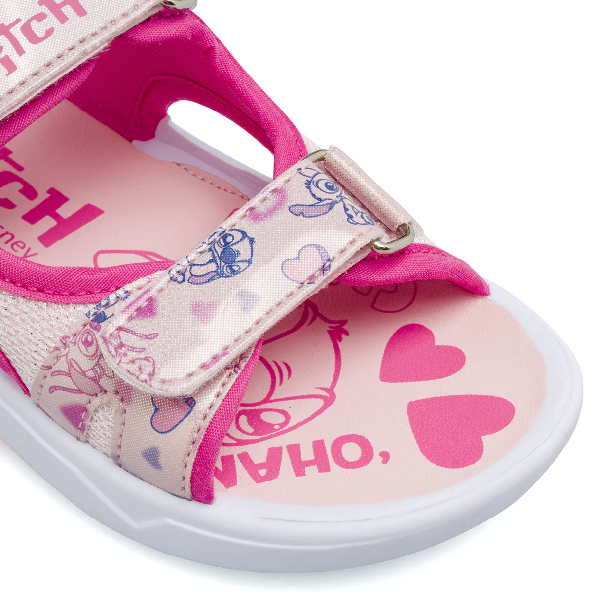 Sandali Rosa da Bambina con doppia chiusura a strappo Lilo & Stitch - Image 4