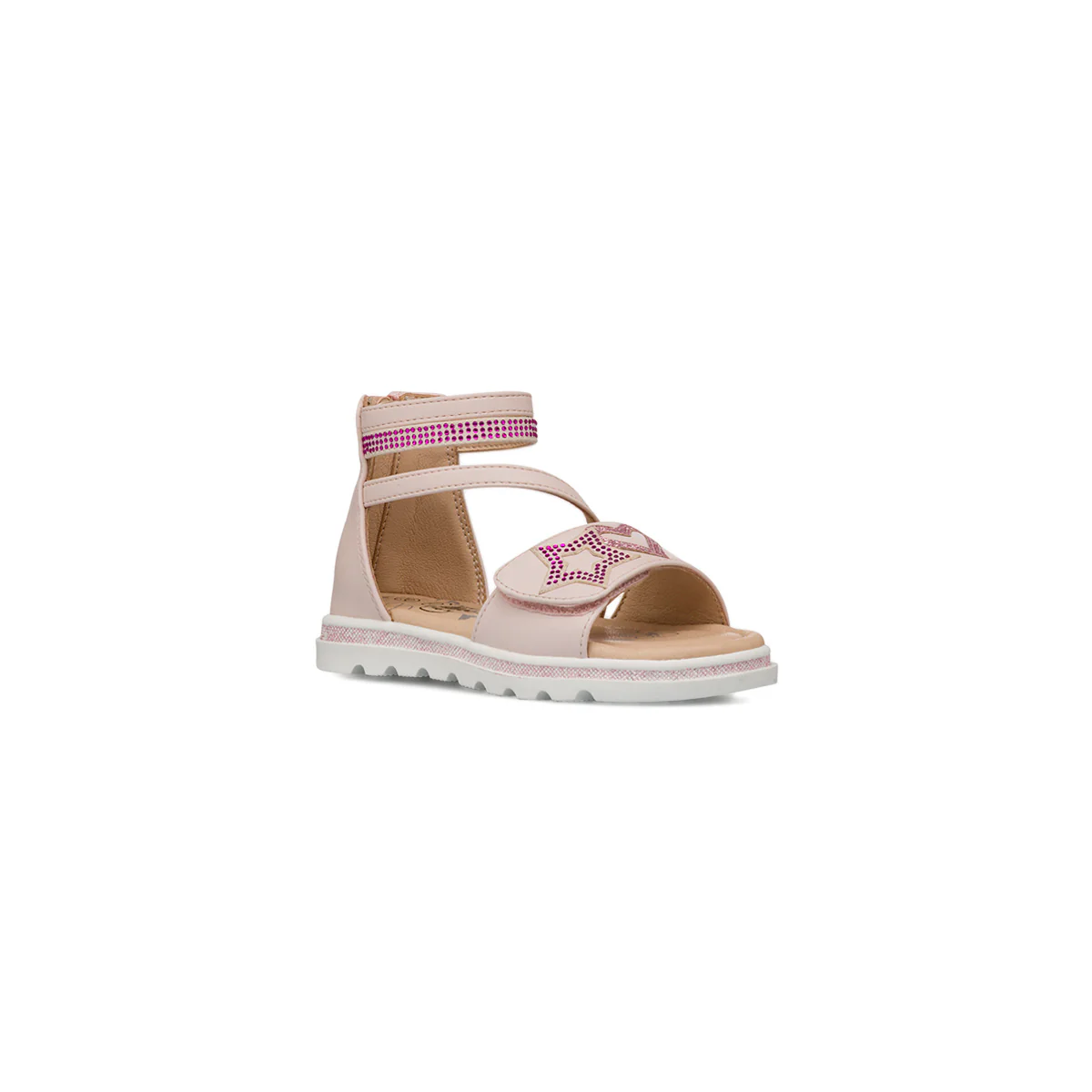 Sandali rosa da Bambina con stelle e cuori e dettaglio strass Le scarpe di Alice - Image 3