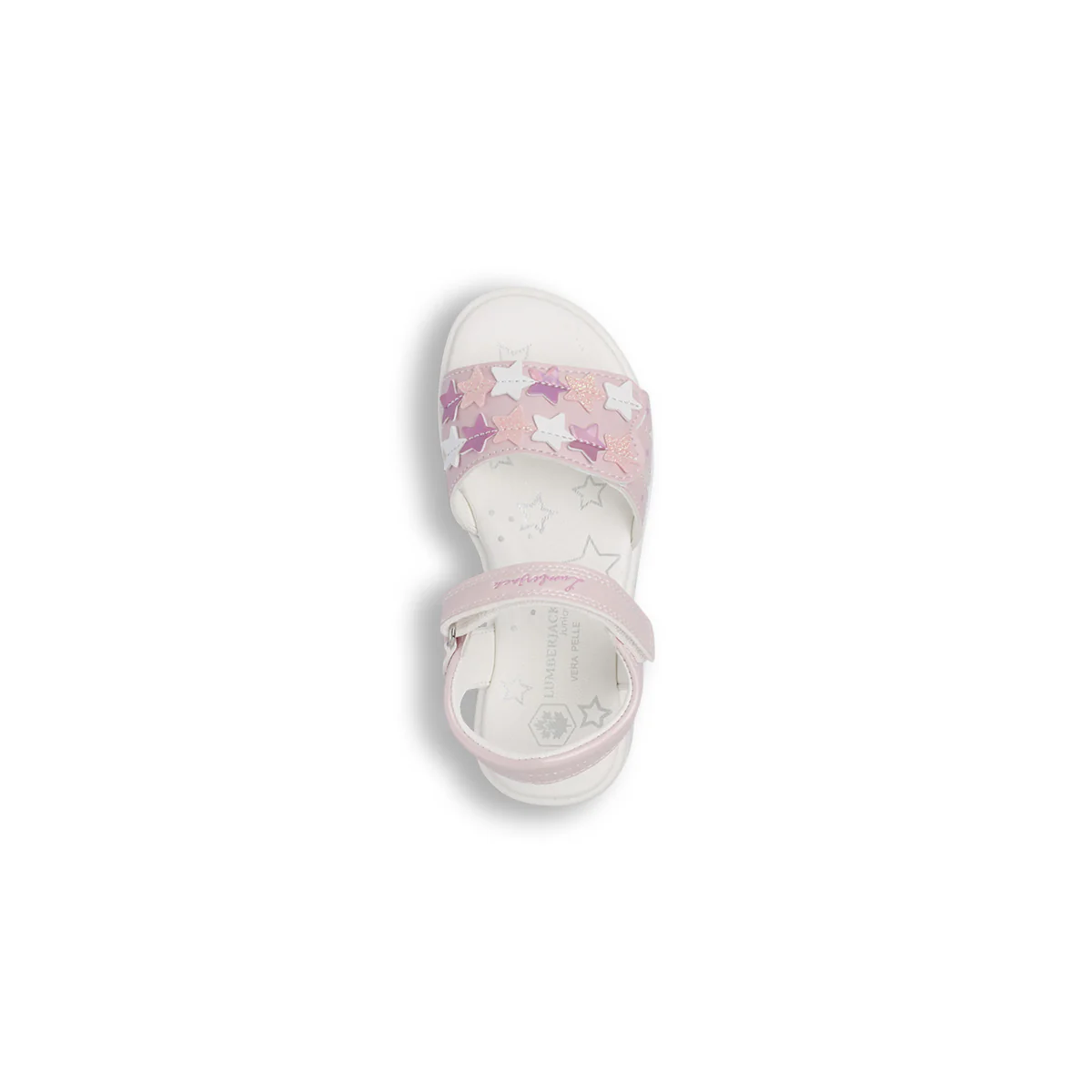 Sandali rosa da Bambina con stelle glitterate e strappo Lumberjack - Image 6