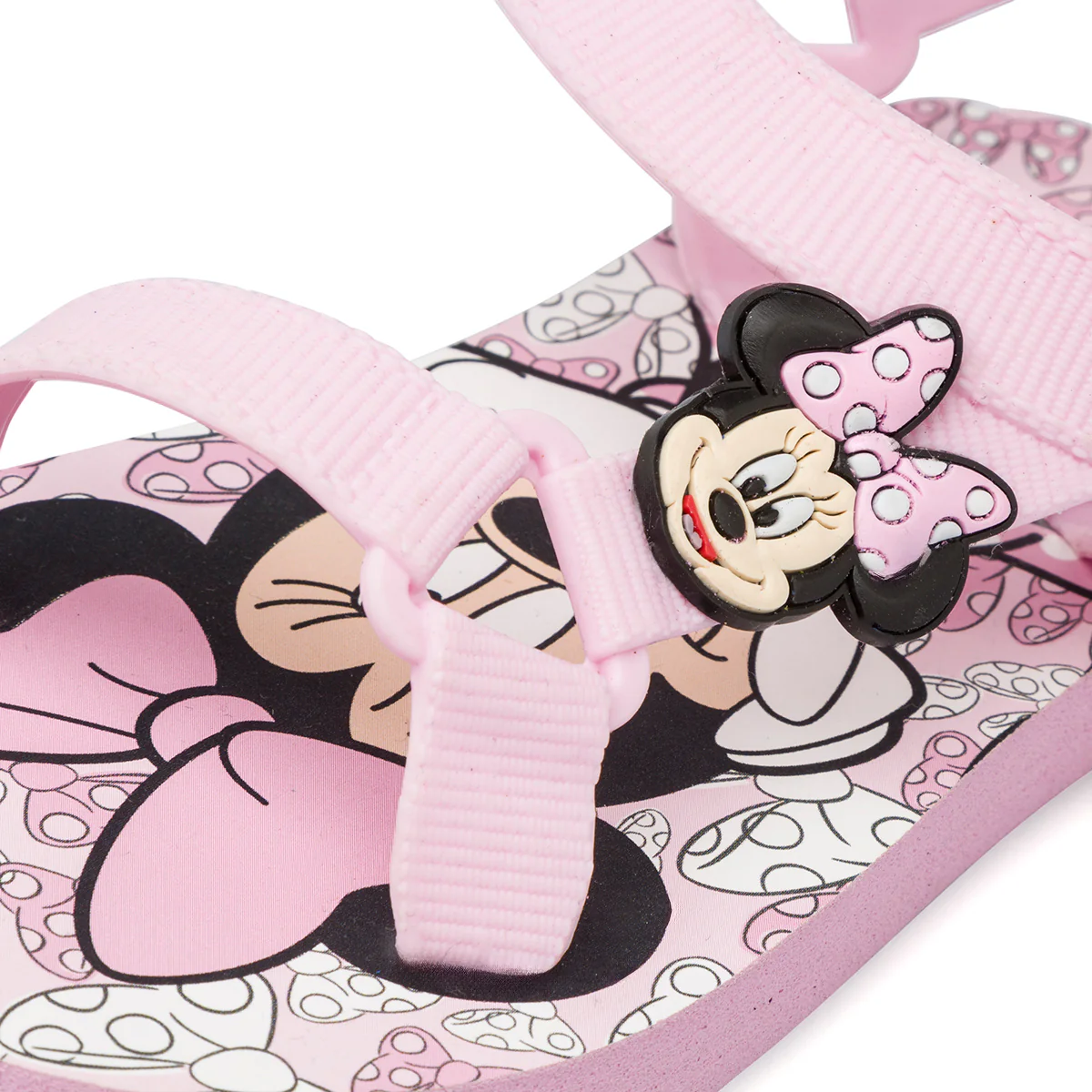 Sandali rosa da Bambina con strappi e stampa sulla suola Minnie - Image 4