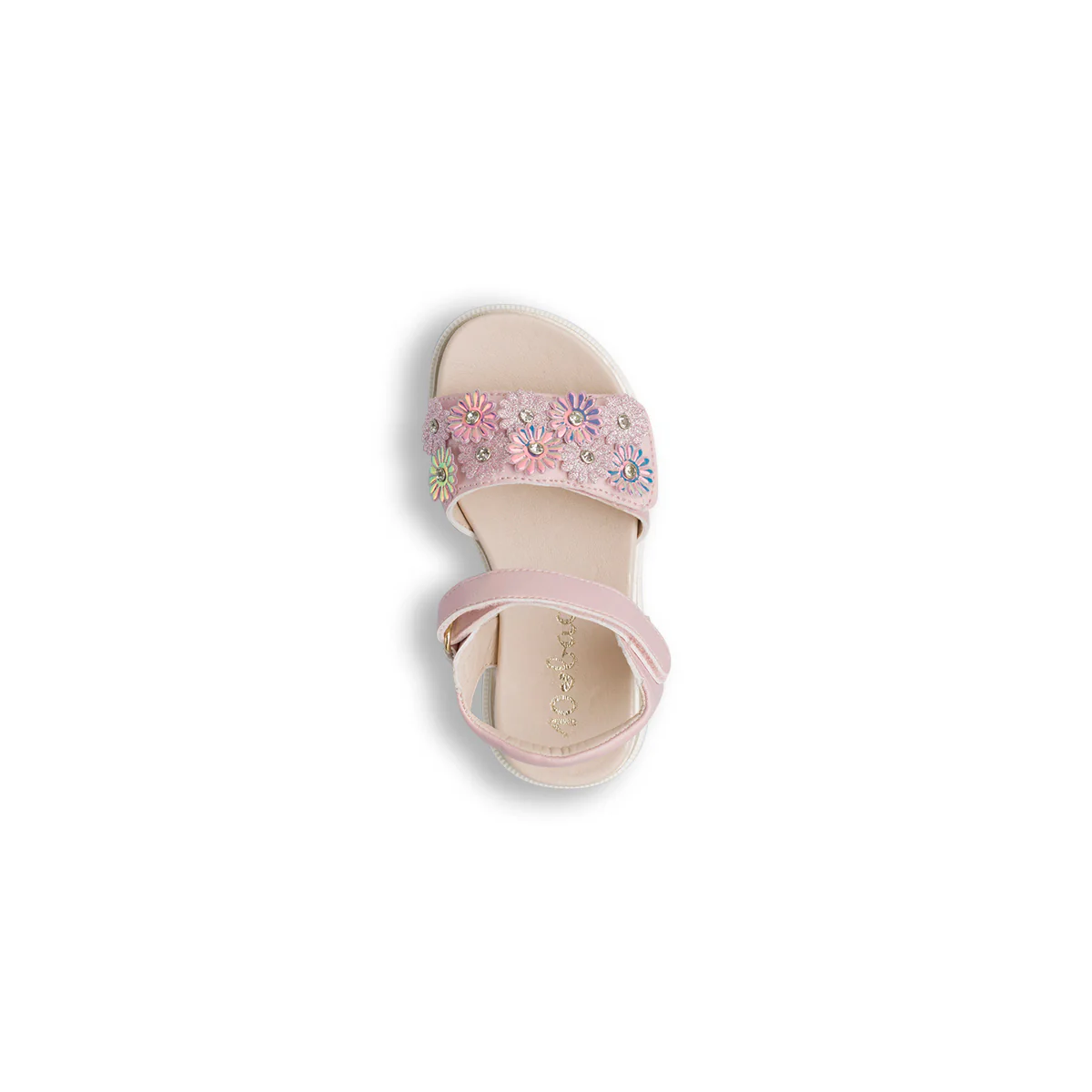Sandali Rosa da Bambina e Ragazza con Fiori e Strass e glitter Dieci Baci - Image 5