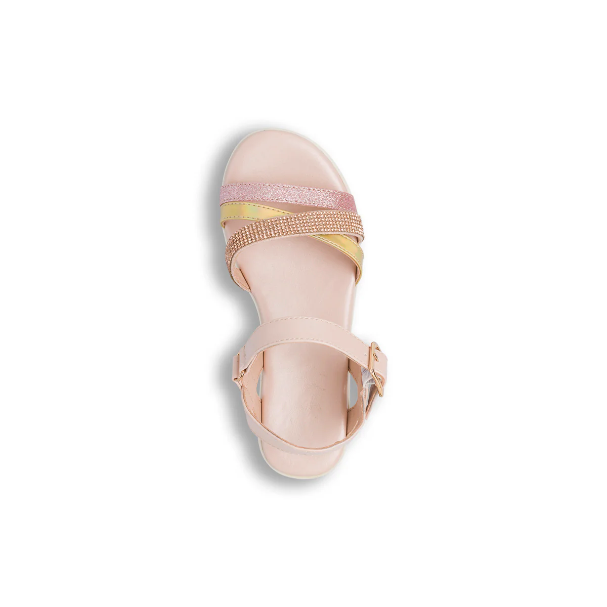 Sandali Rosa da Bambina e Ragazza con Strass e suola Platform Dieci Baci - Image 5