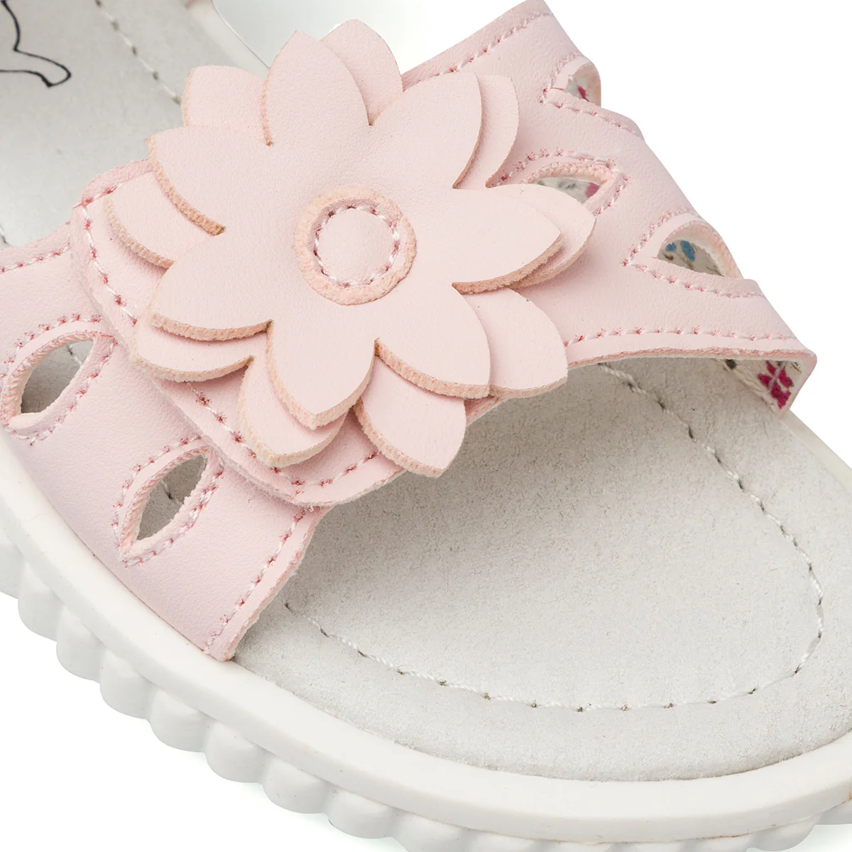 Sandali rosa da Bambina Le scarpe di Alice con fiore - Image 4
