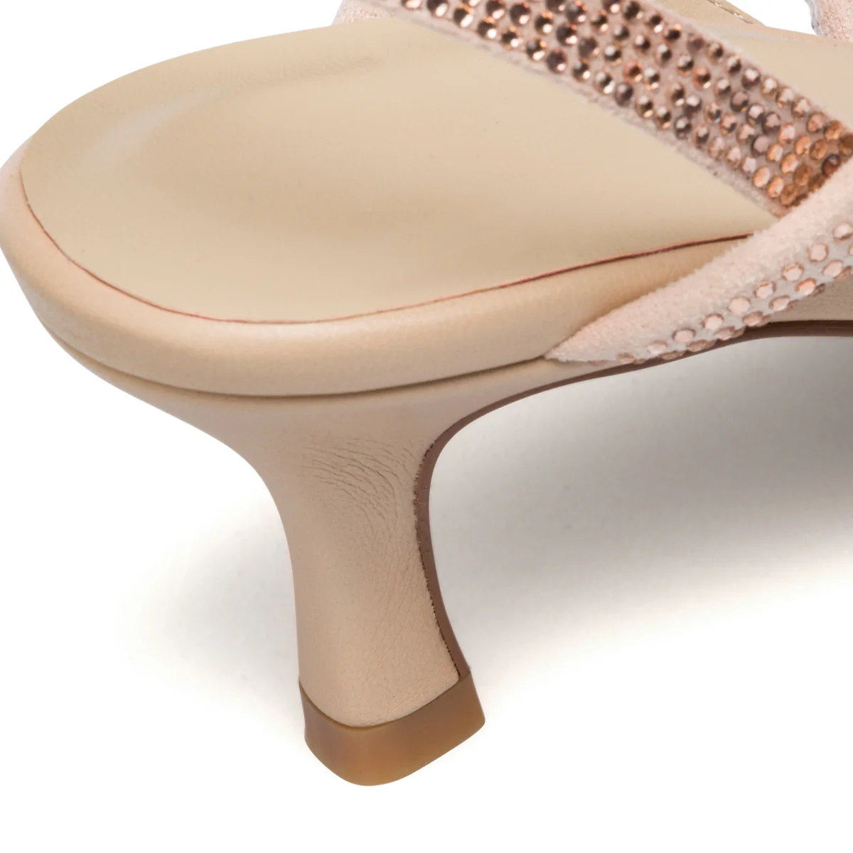 Sandali gioiello rosa da donna con tacco 5 cm e strass Lora Ferres - Image 7