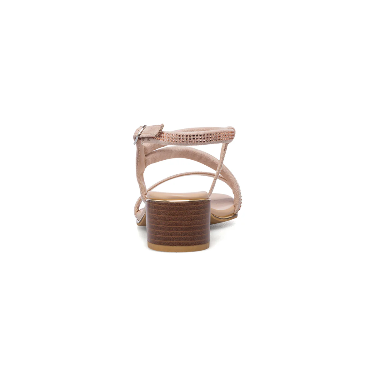 Sandali rosa da donna con tacco largo 4 cm e strass Lora Ferres - Image 4